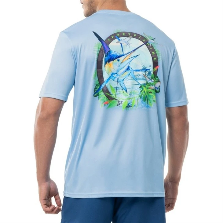 Custom Supplier Outdoor Camping Uv Protection Breathable Cooling Fishing T-shirt