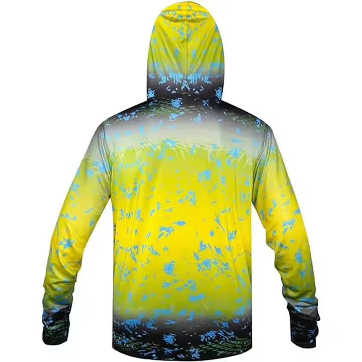 Custom Dye Sublimiation Long Sleeve Fishing Hoodie