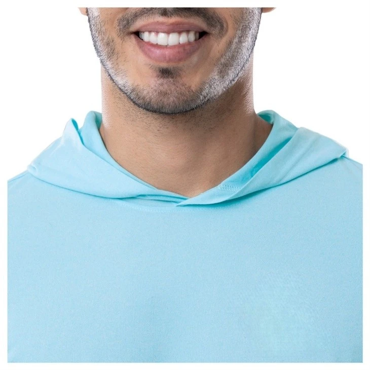 Custom Logo Outdoor Hiking Upf 50 Anti-bacterial Moisture Wicking Long Sleeve Hooded Fishing Hoodie