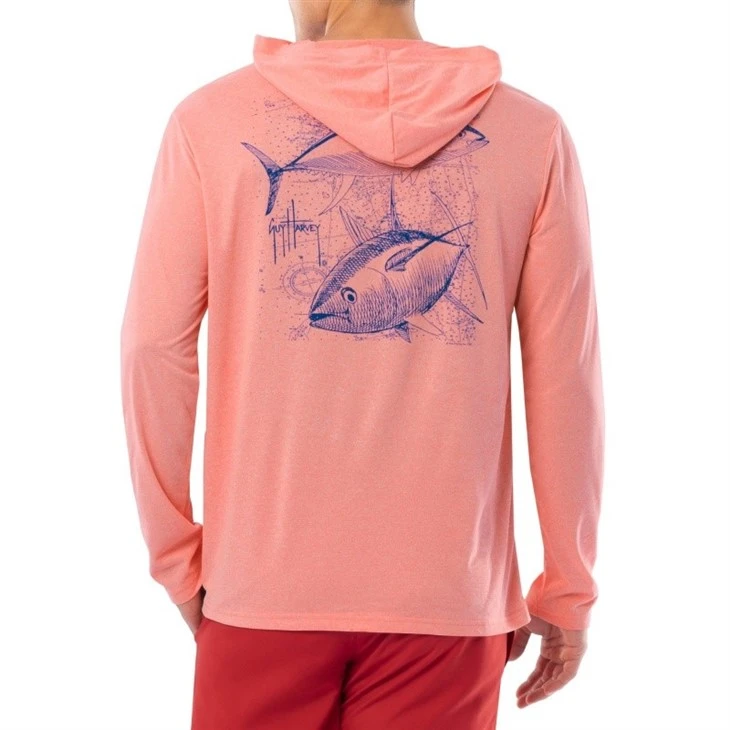 Factory Direct Outdoor Hiking UV-resistant Breathable Cooling Long Sleeve Hooded Fishing Hoodie