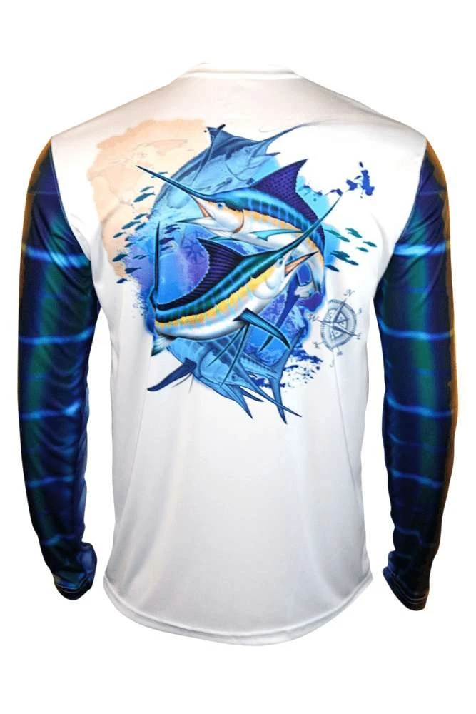 Marlin Long Sleeve Fishing Performance Shirt