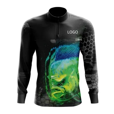 Proveedor personalizado Camping al aire libre Upf 50 Camisa de pesca de manga larga de secado rápido