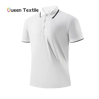 Camisa de polo de hombres blancos